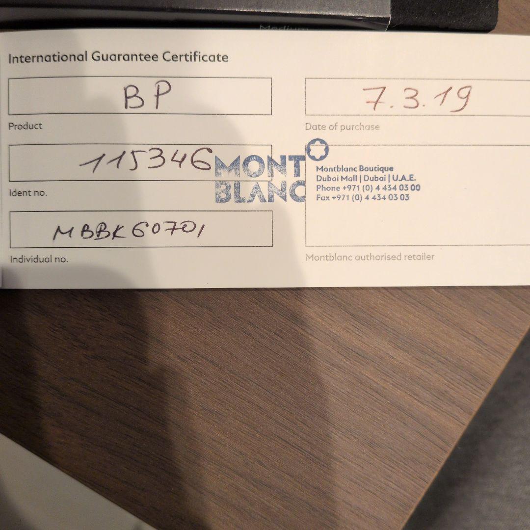 MONT BLANC 黒 メタルボールペン 本体　モンブラン