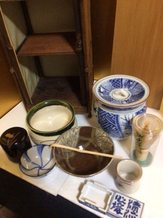 茶道具 変わり茶箱　お洒落　蓋についてる珊瑚？可愛い…