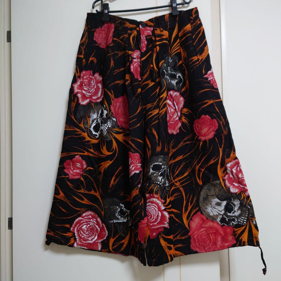 ヨウジヤマモト 19ss ファイアースカル　リネンパンツ