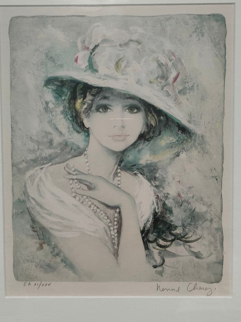 ★希少　Bernard Charoy　ベルナールシャロワ　リトグラフ　直筆サイン