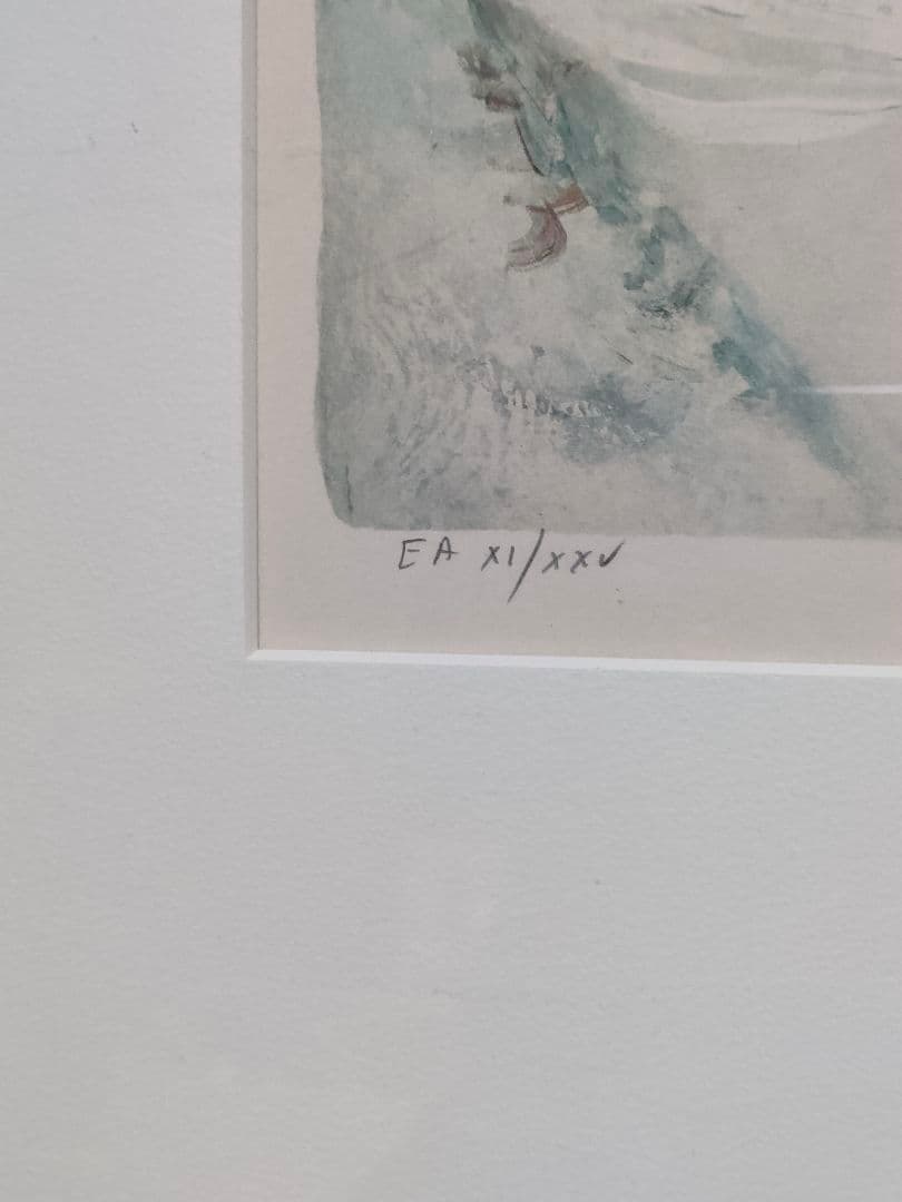 ★希少　Bernard Charoy　ベルナールシャロワ　リトグラフ　直筆サイン