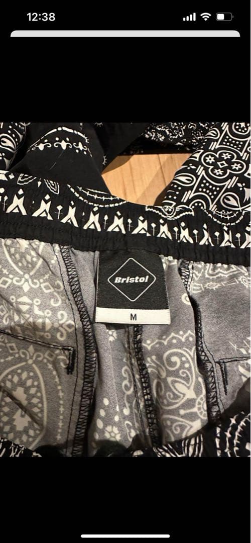 FCRB バンダナ　パンツ　ブラック　M