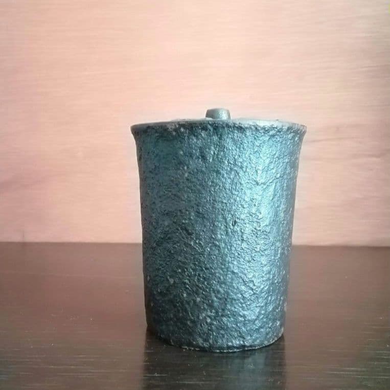 逸品　鉄味最高　古鉄　平安省鋳堂　蓋物　小物入れ　明治金工　和骨董