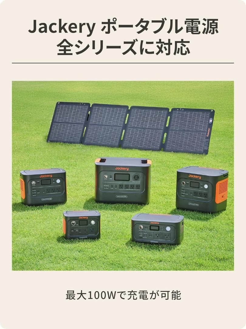 【新品未使用】Jackery SolarSaga 100W air 100W