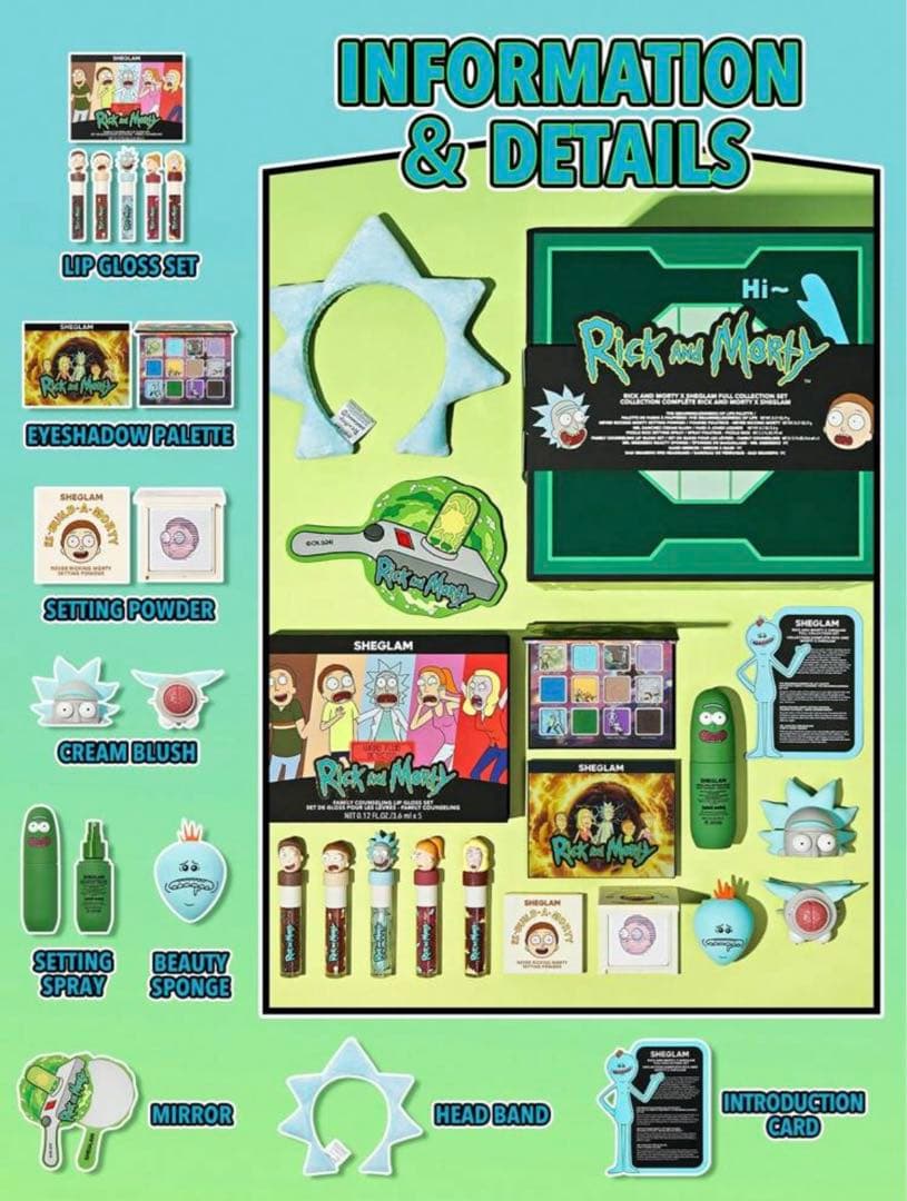 RICK AND MORTY X SHEGLAM フルコレクションセット