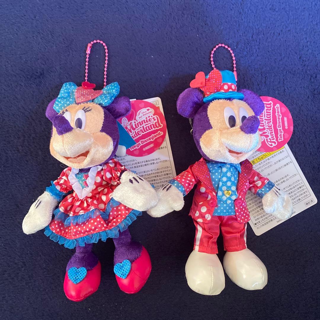 ミニーパルパルーザ　ファンダーランド　ぬいぐるみバッチ　セット