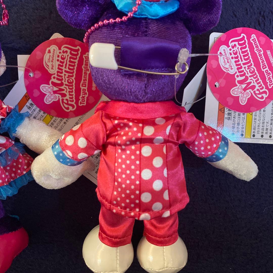 ミニーパルパルーザ　ファンダーランド　ぬいぐるみバッチ　セット