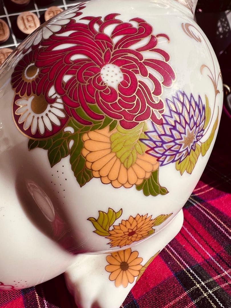 値引フランクリンミント社が1980年代「薩摩の皇犬」陶器製のフィギュリン大変希少