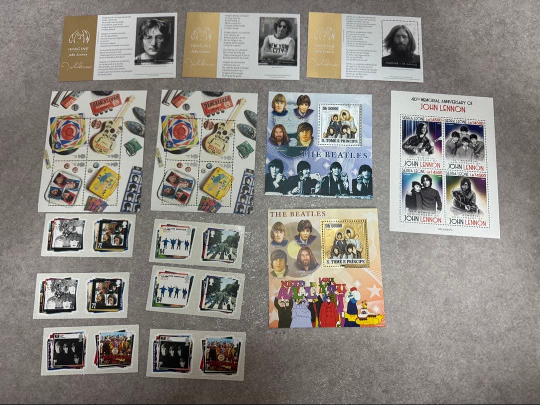 ケ*ジ様 外国切手 希少 世界の切手 中国 USA他 ビートルズ ジョンレノン