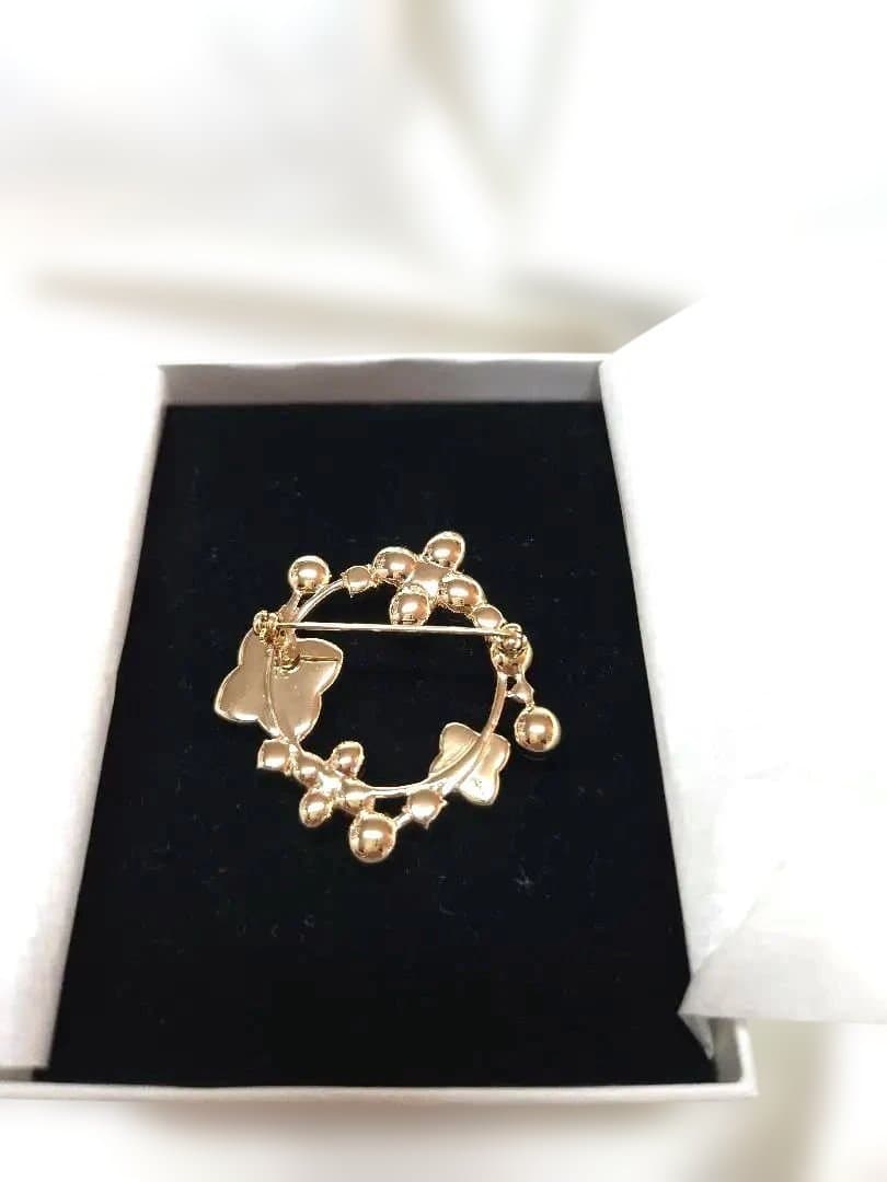 アンテプリマ ANTEPRIMA エテルナ 白蝶貝パールブローチ　ゴールド