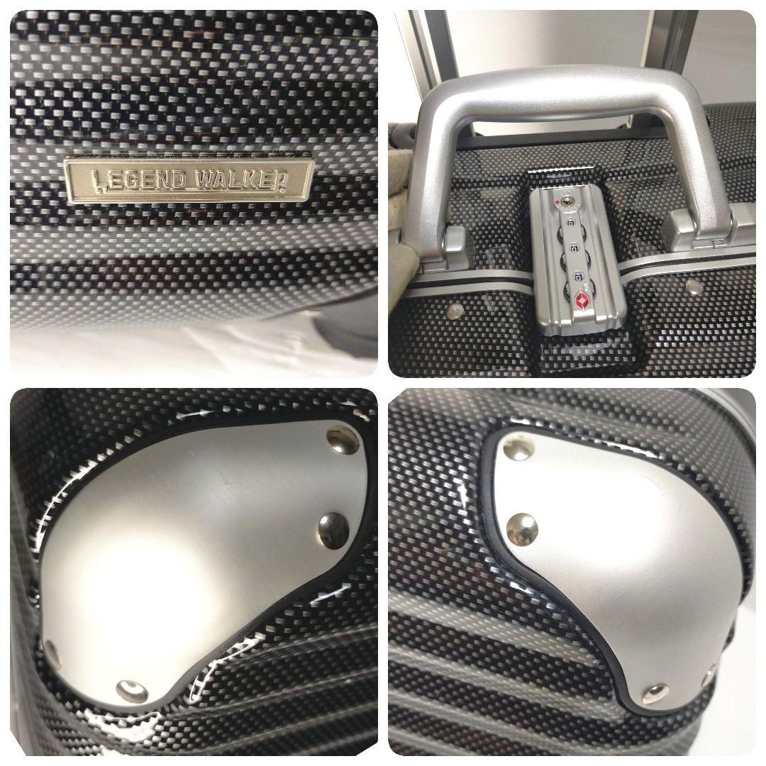 【美品】レジェンドウォーカー 機内持込可2輪スーツケース 黒 即発送