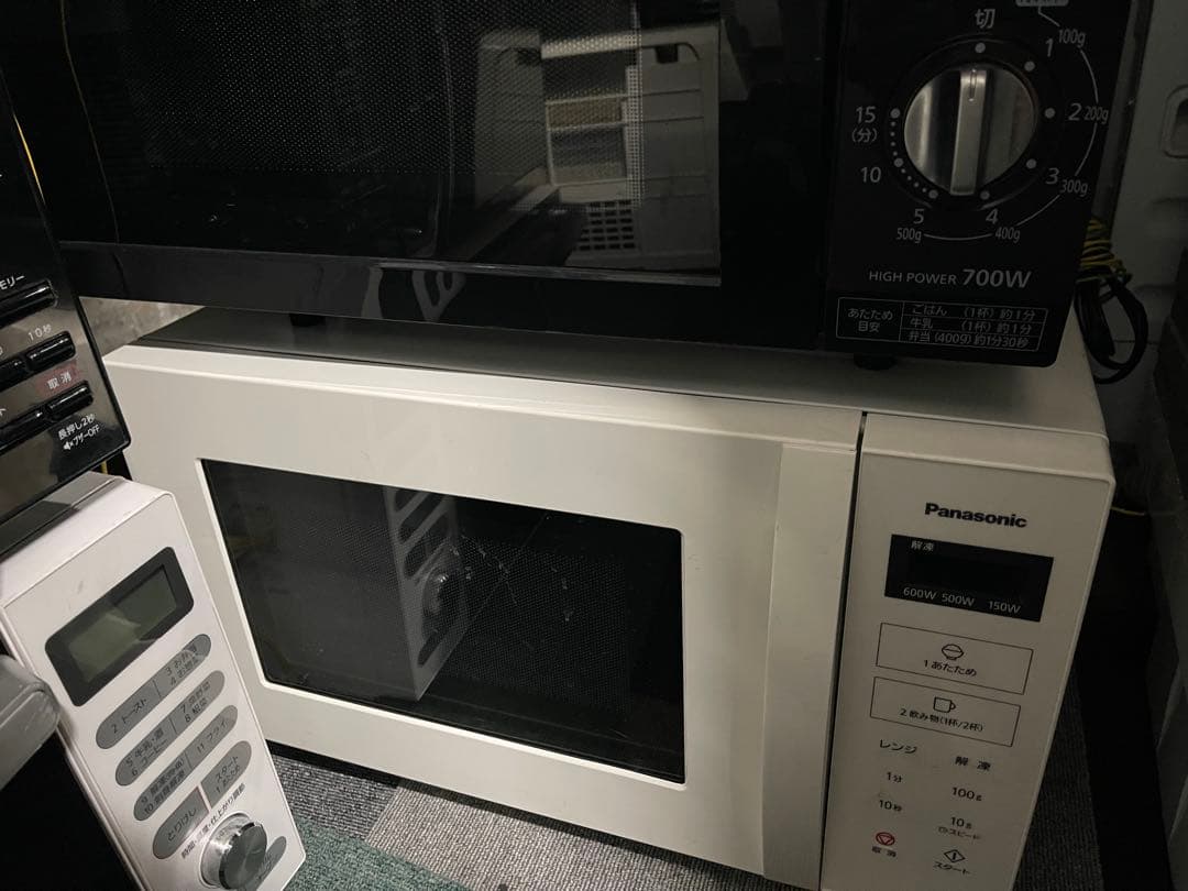 Panasonic 700W ホワイト電子レンジ