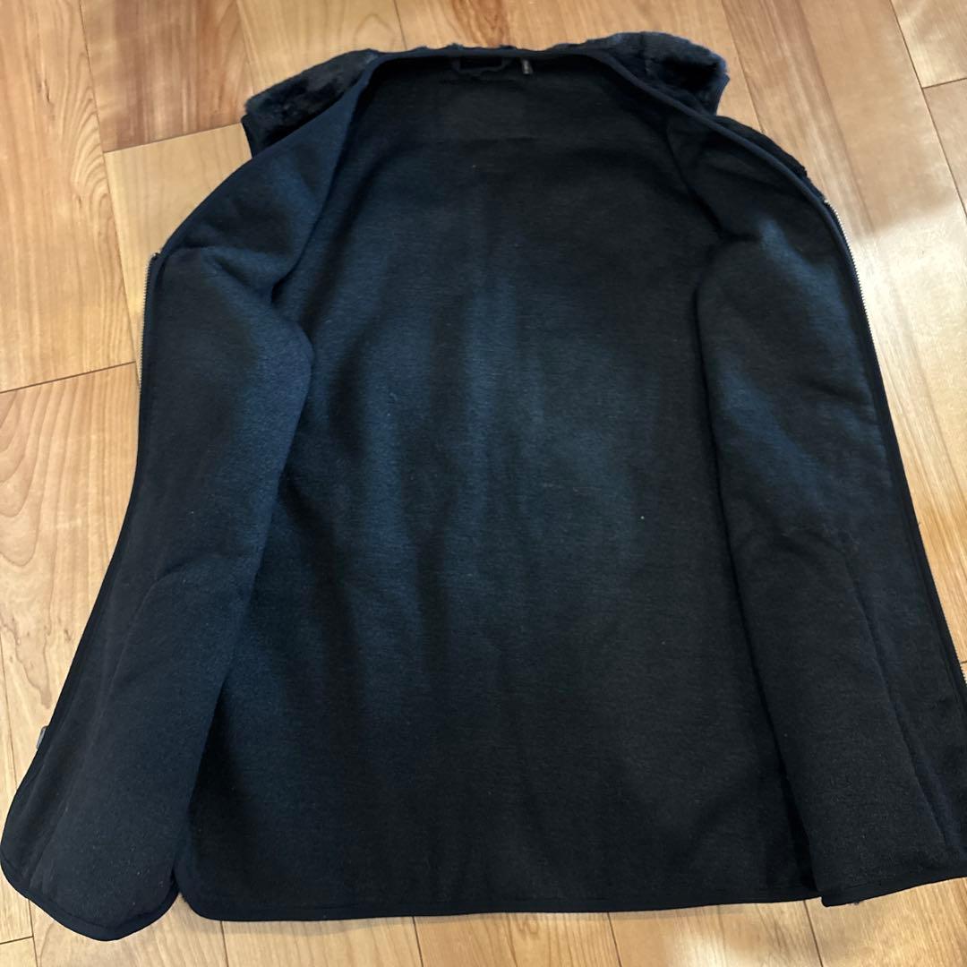 Barbour ファー ベスト サイズ40 バブアー フロントジップ