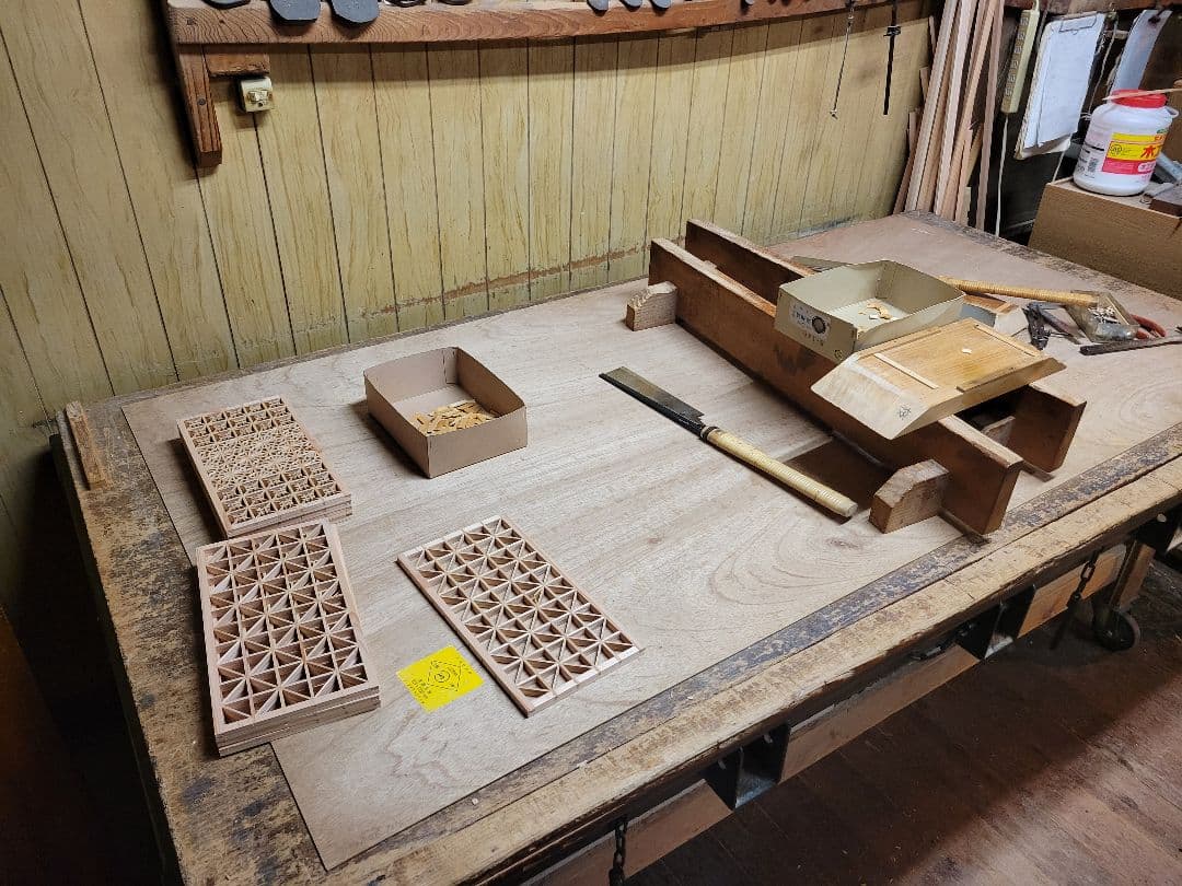 組子細工　組子　衝立　パーテーション