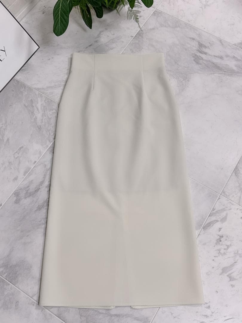 美品★NOBLE ノーブル ジャージーライクカラータイトスカート８