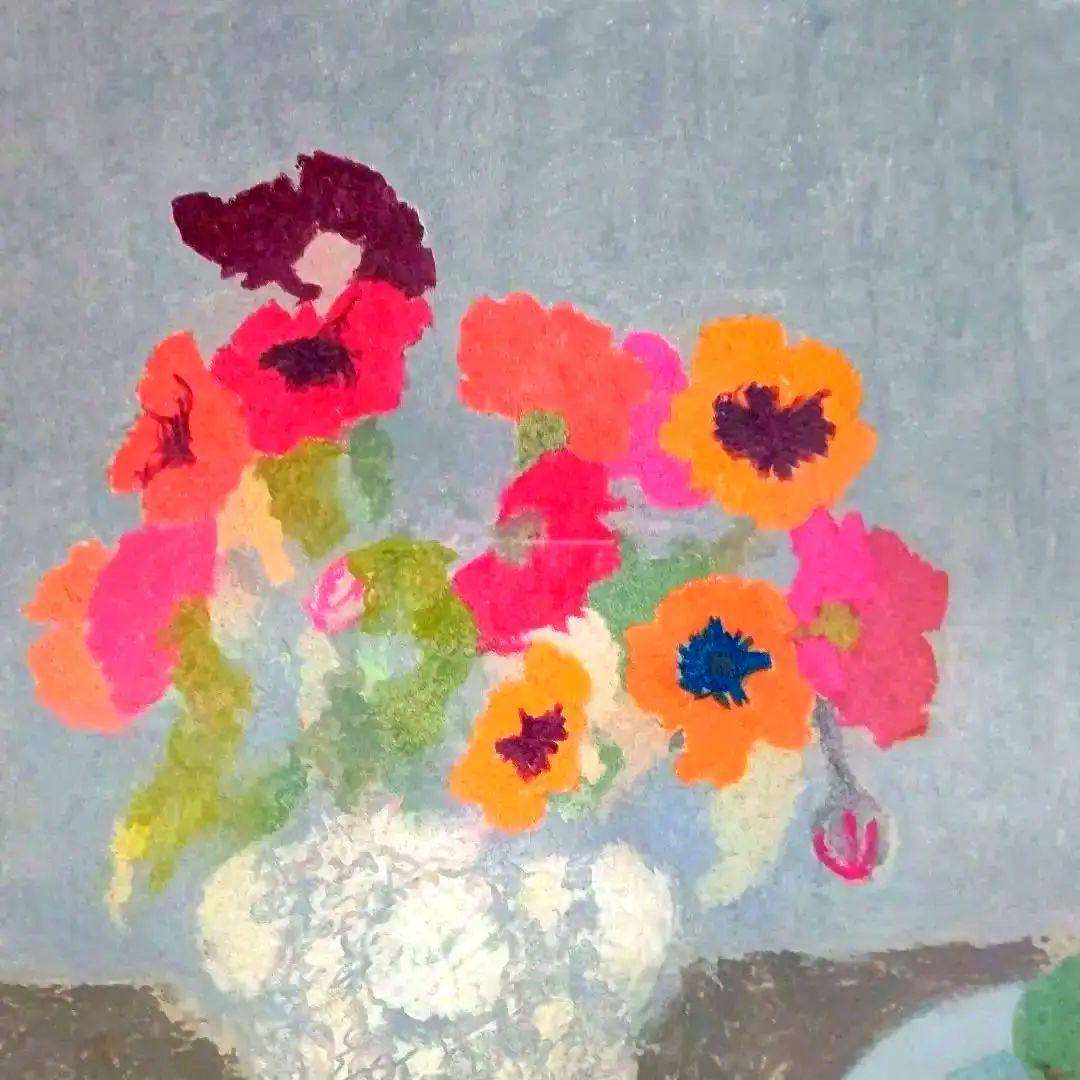 特価◯絵画　オイルパステル画 額装品