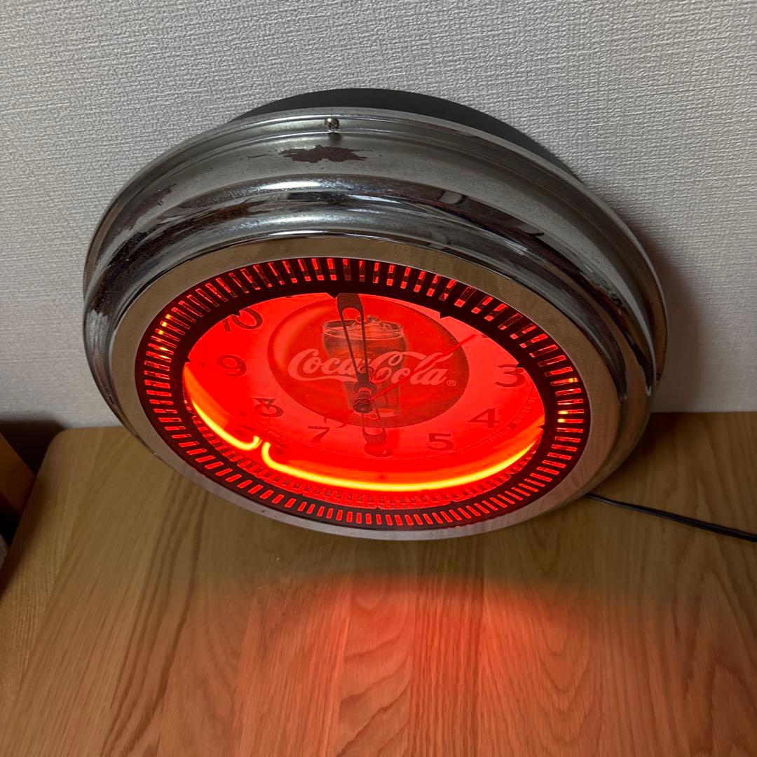 コカ・コーラ　Coca-Cola　ネオンクロック 壁掛け時計