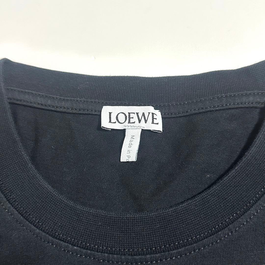 LOEWE ロエベ アナグラム 刺繍 ロゴ Tシャツ ブラック XS 正規品