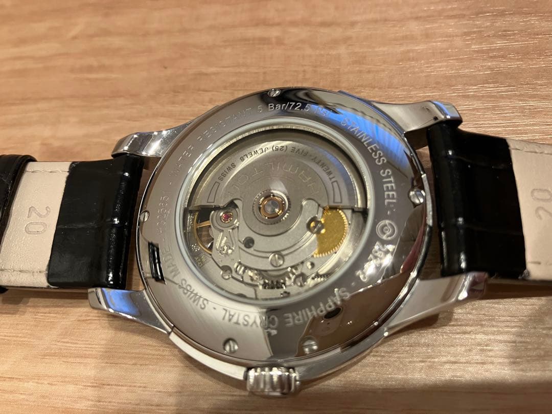 美品 HAMILTON オープンハート　H325651 自動巻き 腕時計　稼動品