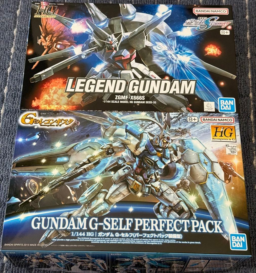 HGガンプラ 4種セット/戦国アストレイ/シャイニング/レジェンド/GセルフPP