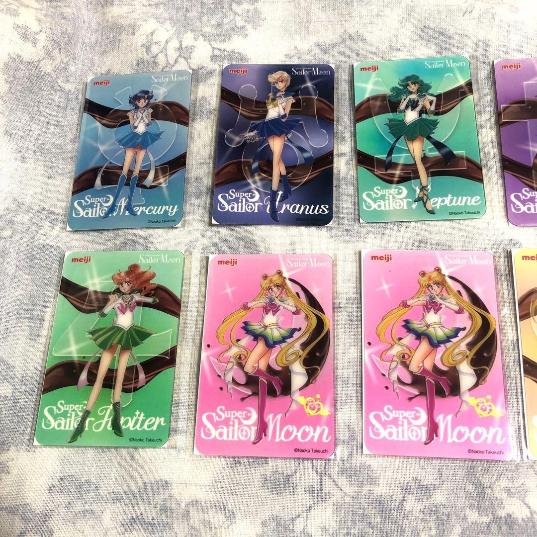 セーラームーン 明治 クリアカード 10枚セット　ローソン　空箱10箱　おまけ