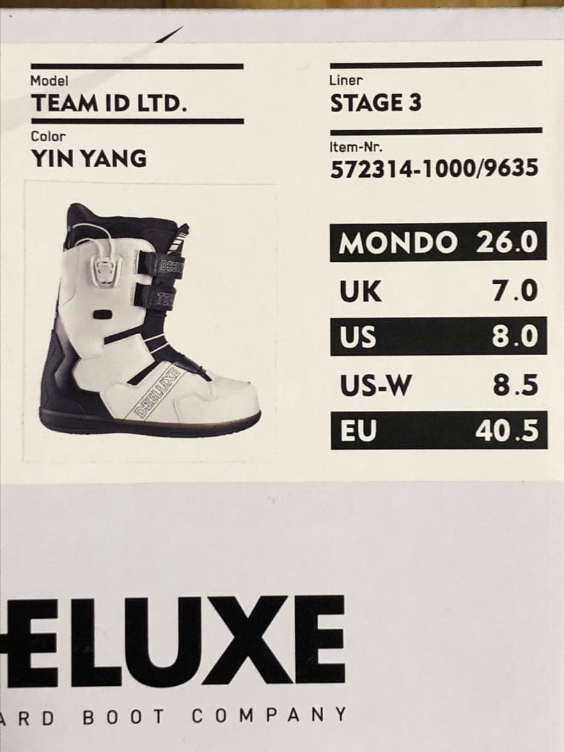 スノーボード DEELUXE TEAM ID LTD 26.0cm