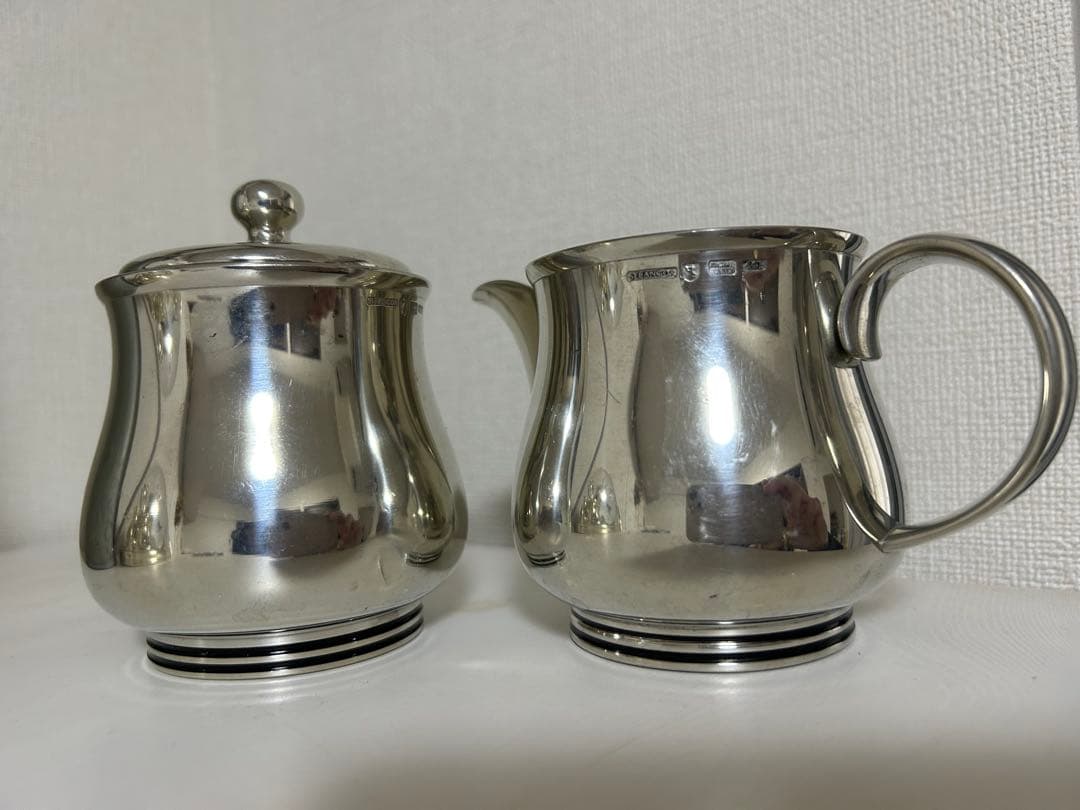  Selangor Puter 97%シュガーポットとクリーマーセット