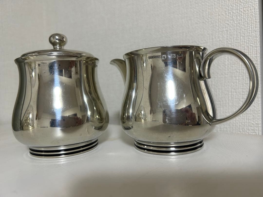  Selangor Puter 97%シュガーポットとクリーマーセット