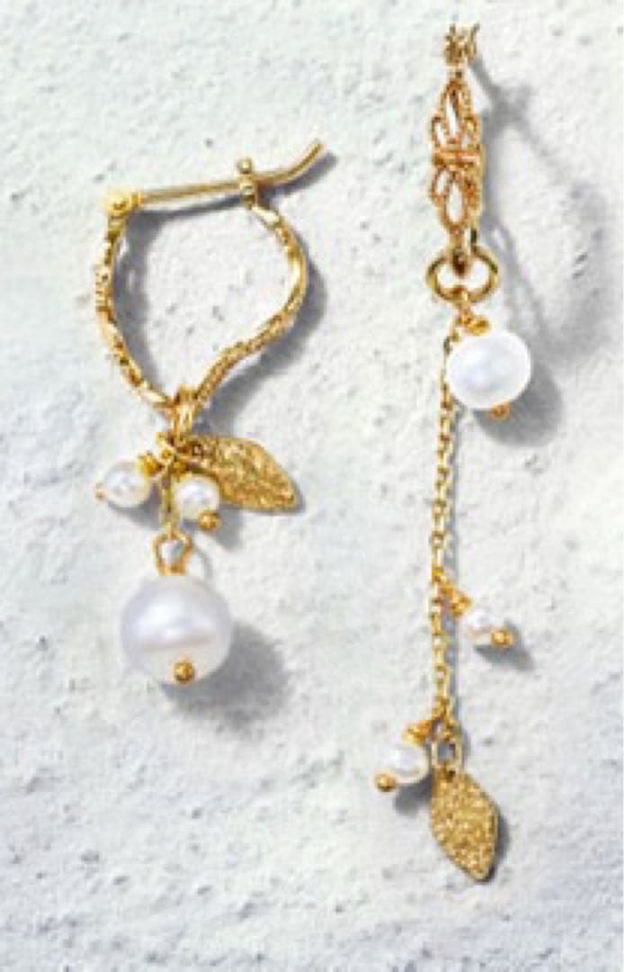 【新品未使用】アガット K10 フープピアス