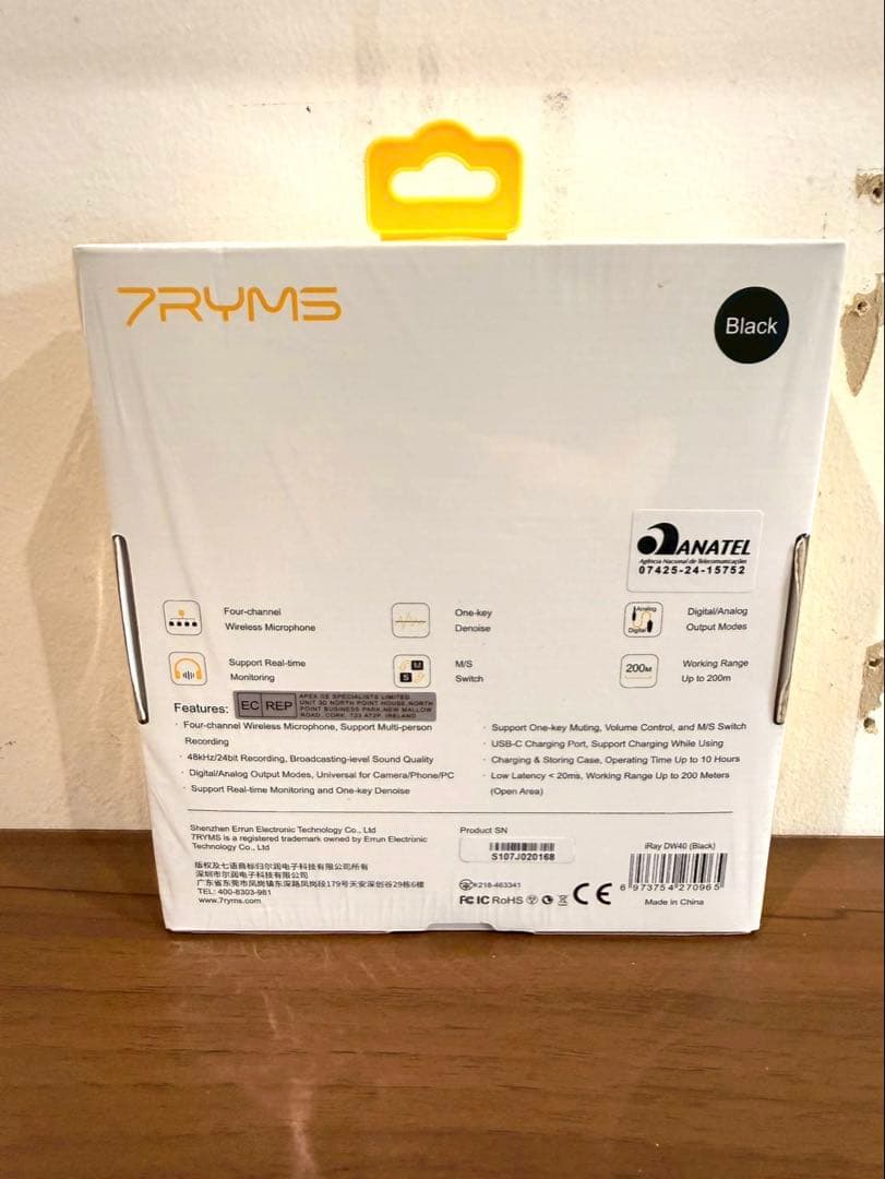 7RYMS iRay DW40 ワイヤレスマイク 4ch 配信・撮影