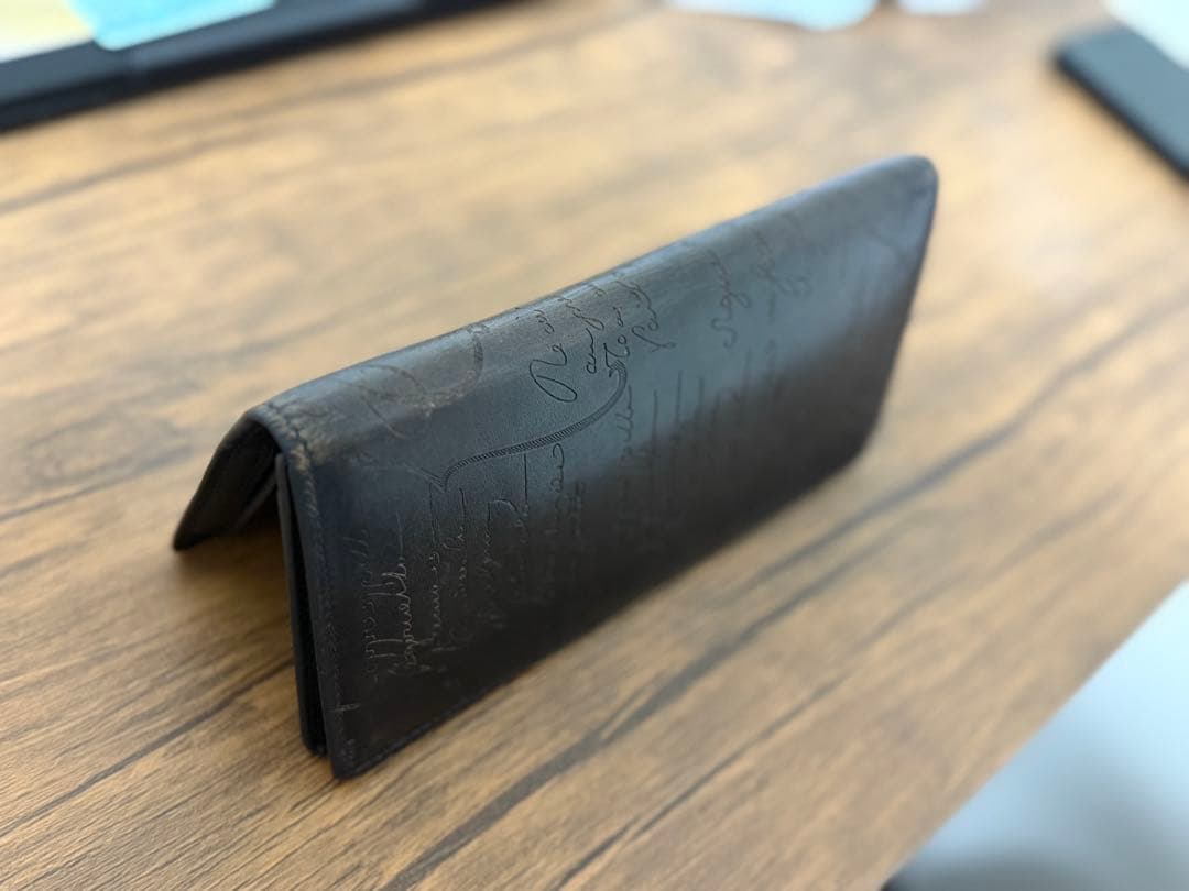 【使用歴2年】BERLUTI ブラック レザー 長財布 保存袋付き