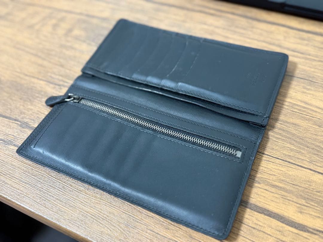 【使用歴2年】BERLUTI ブラック レザー 長財布 保存袋付き