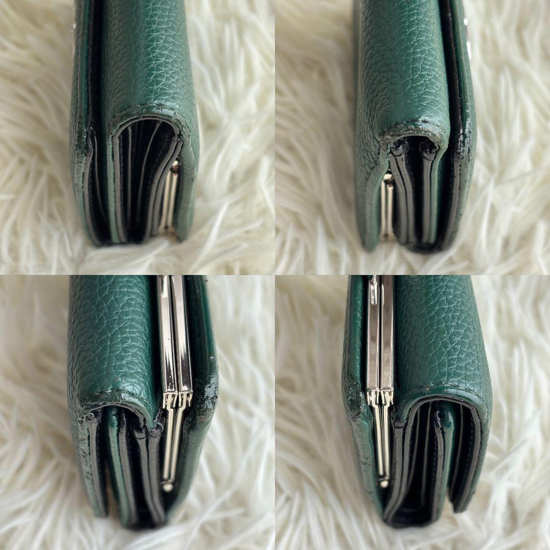 【超激レア 美品】ヴィヴィアンウエストウッド　折財布　がま口　オーブ　グリーン系