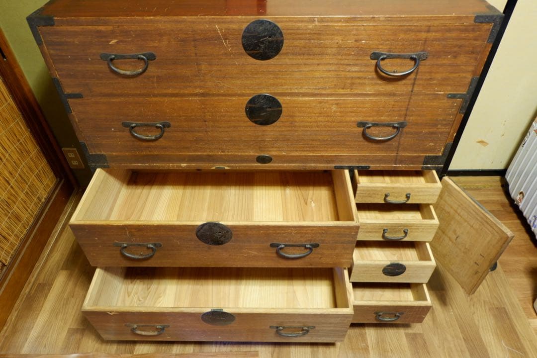最終値下げ 希少 ヴィンテージ 時代箪笥 アンティーク 箪笥 収納 古家具 大正