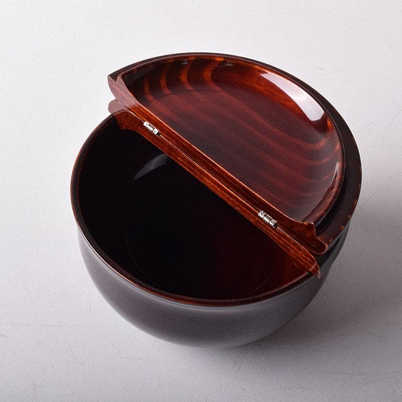 茶道具　塗師　安田春仁作　老松茶入　共箱　V　7893