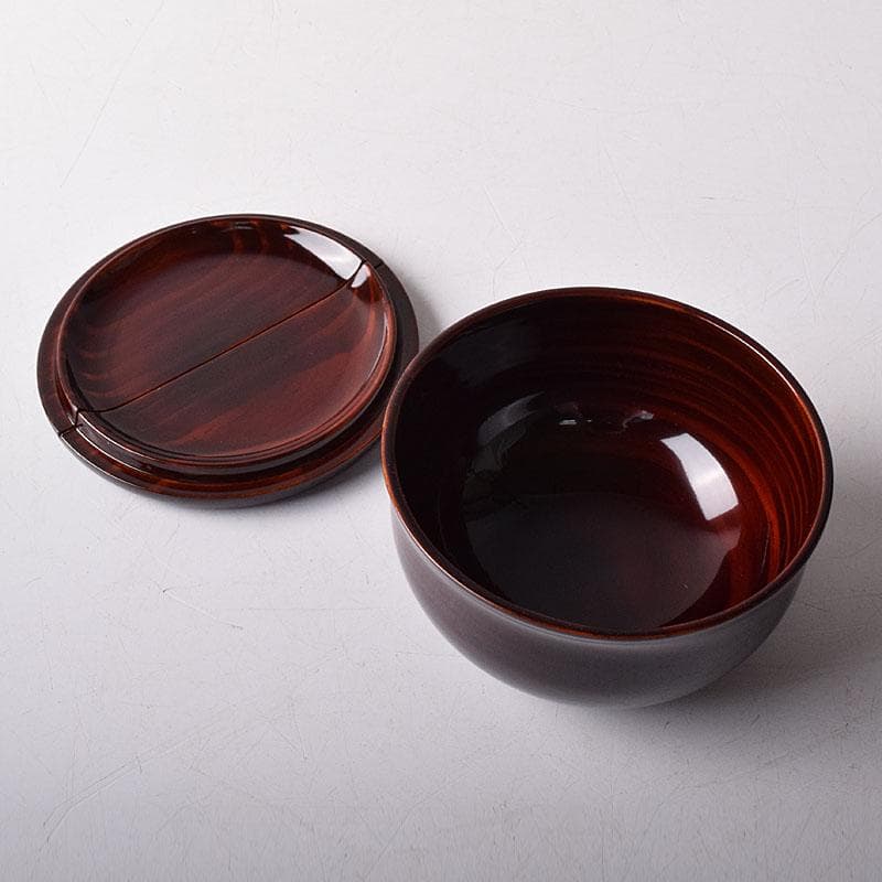 茶道具　塗師　安田春仁作　老松茶入　共箱　V　7893