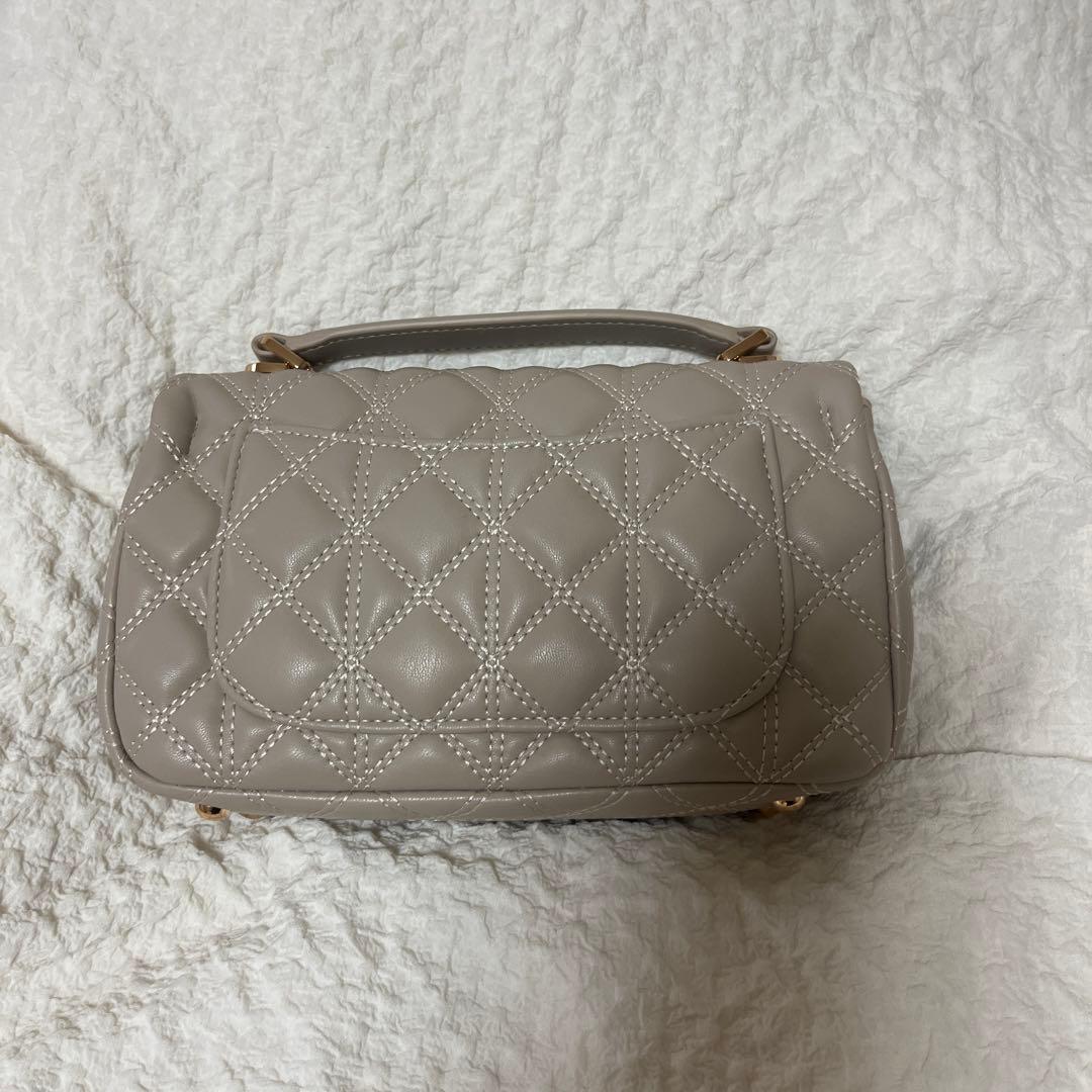 RANDA 2WAY モノグラムビジューキルティングバック