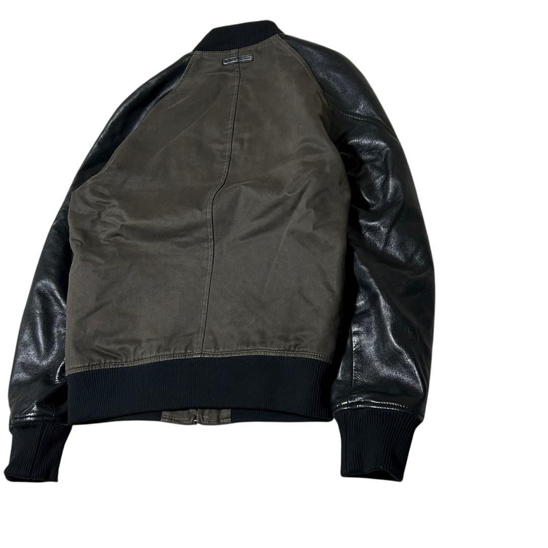 極美品　DIESEL BLACK GOLD シングルライダースジャケット　切替