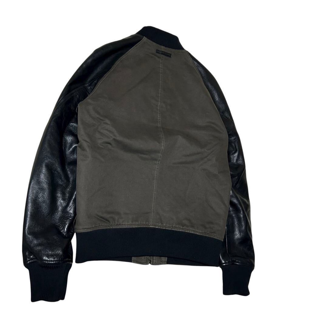極美品　DIESEL BLACK GOLD シングルライダースジャケット　切替