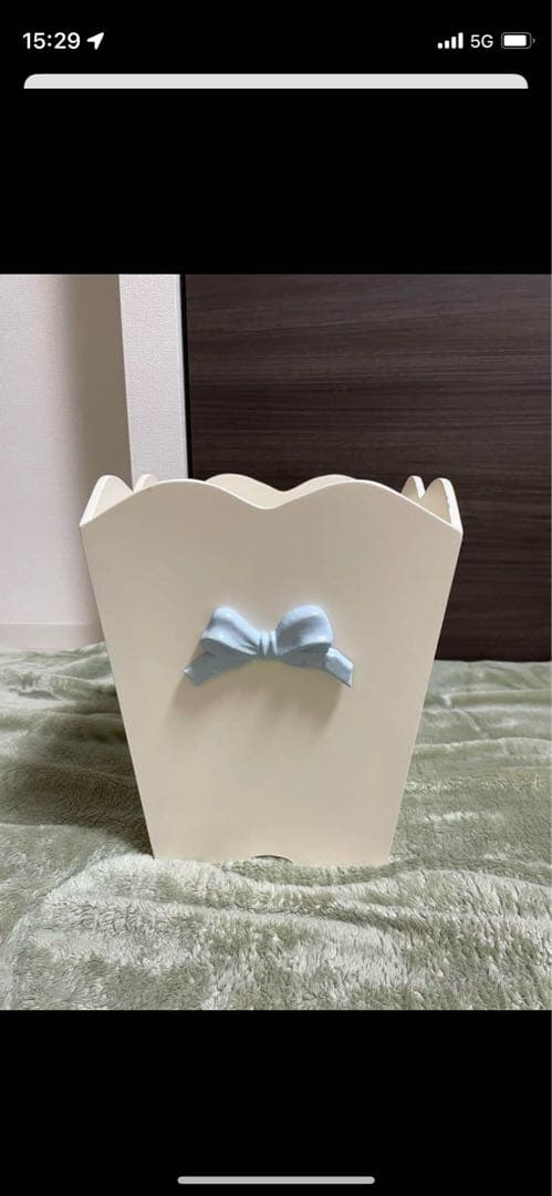 メルさん専用 木製マガジンラック 青いリボン付き