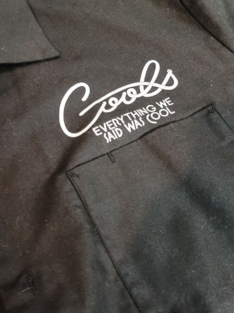COOLS クールス ネオン 長袖ボーリングシャツ XL ブラック☆希少☆