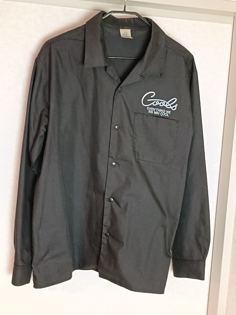 COOLS クールス ネオン 長袖ボーリングシャツ XL ブラック☆希少☆