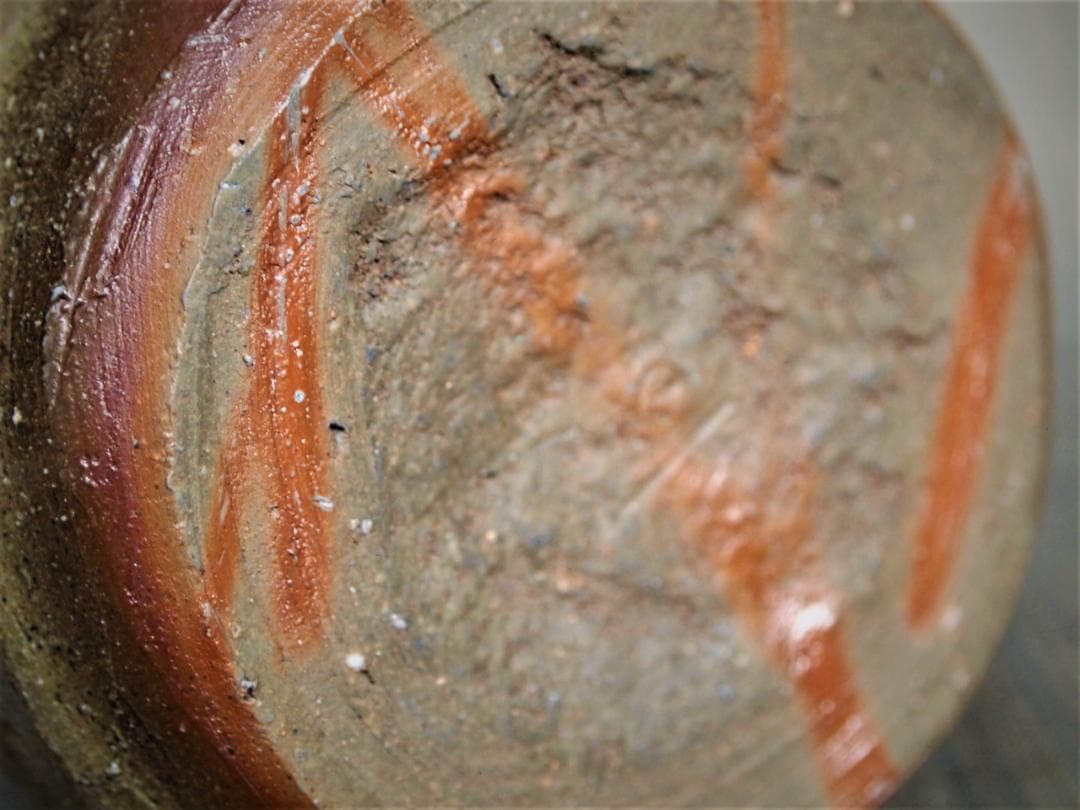 高力芳照【師：金重素山、金重有邦】★備前（窯変）徳利B★共箱・布・栞