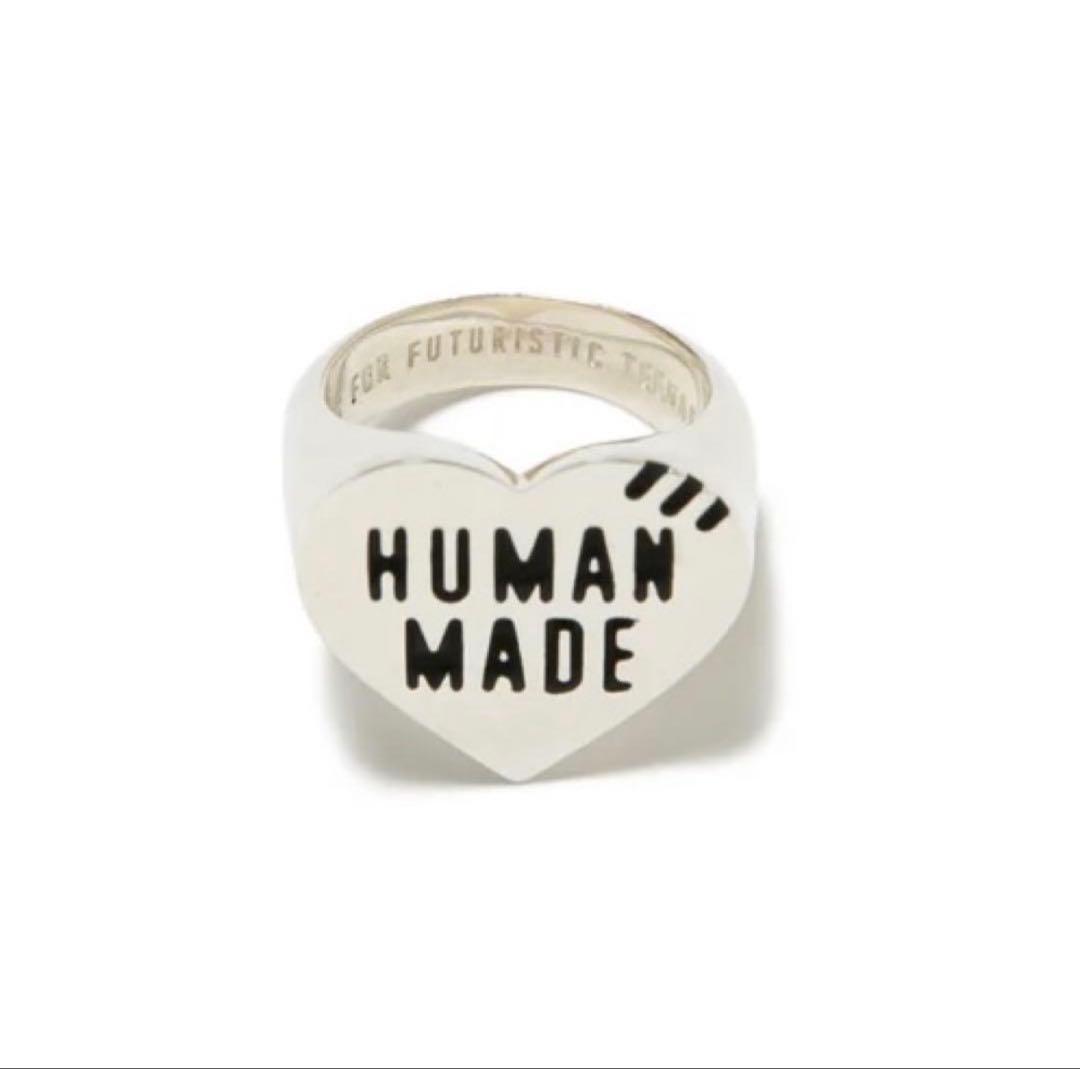 HUMAN MADE Heart Silver Ring Silver 11号