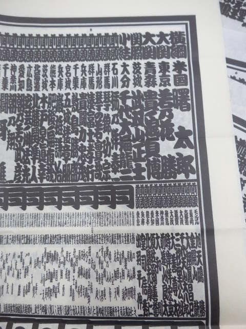 平成7年からの相撲番付表31点です。貴花田、曙