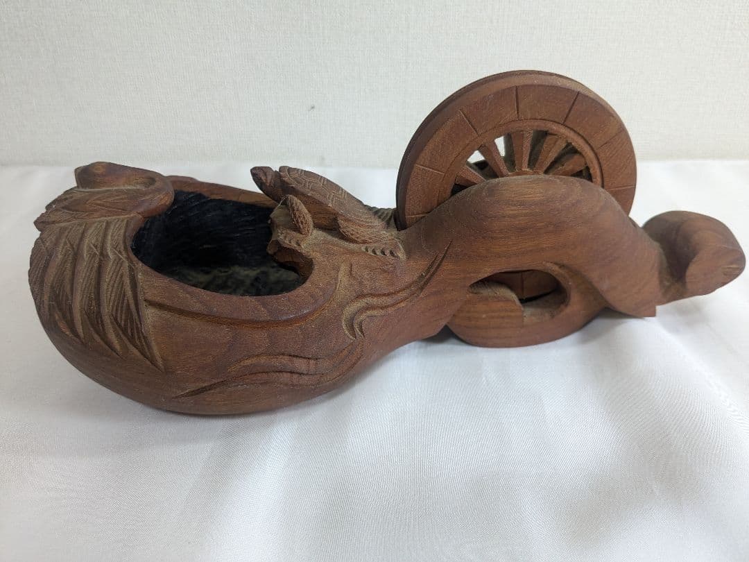 墨壺 大工道具 木彫り 亀