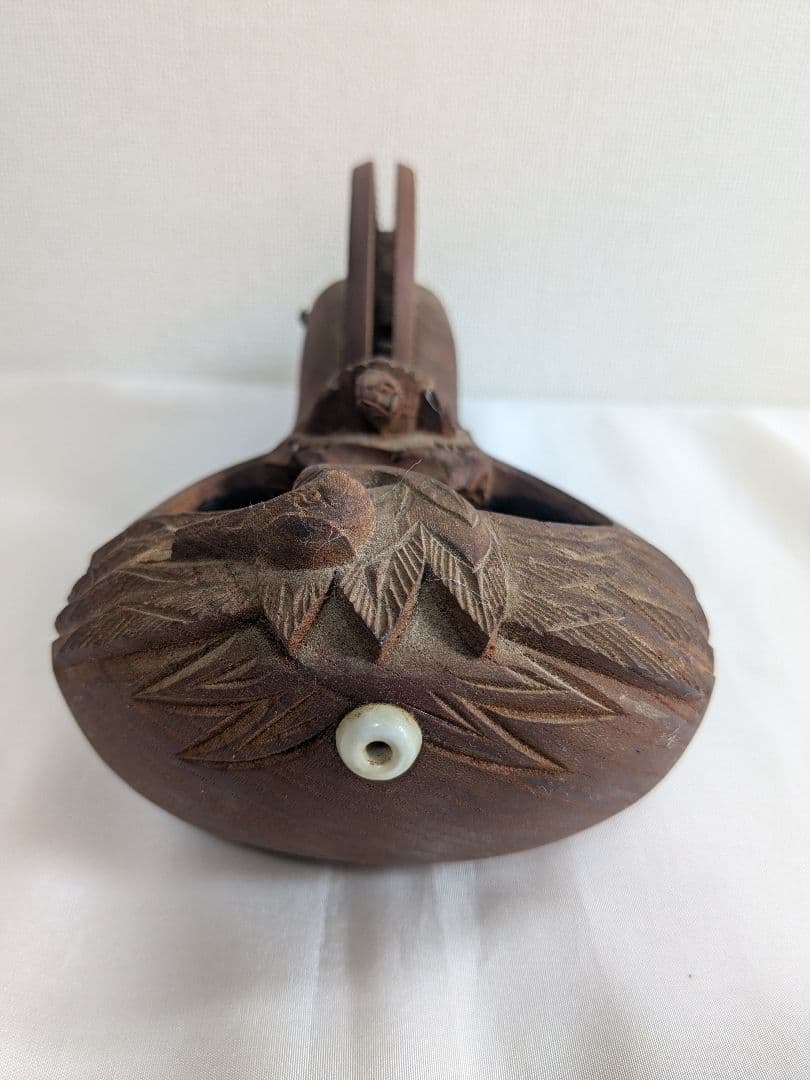 墨壺 大工道具 木彫り 亀