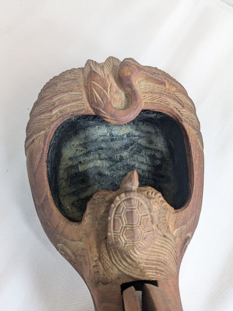 墨壺 大工道具 木彫り 亀