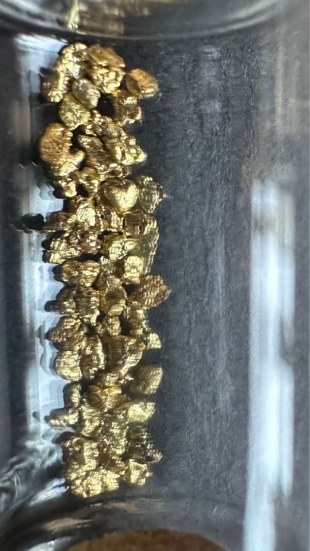 砂金　自然金　gold