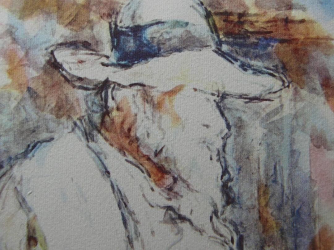 ポール・セザンヌ、【庭師ヴァリエ】、希少な画集画・マット紙